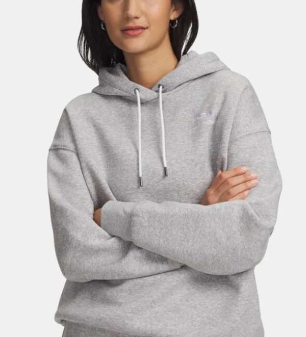 Under Armour Essential Flc OS Hoodie-GRY
