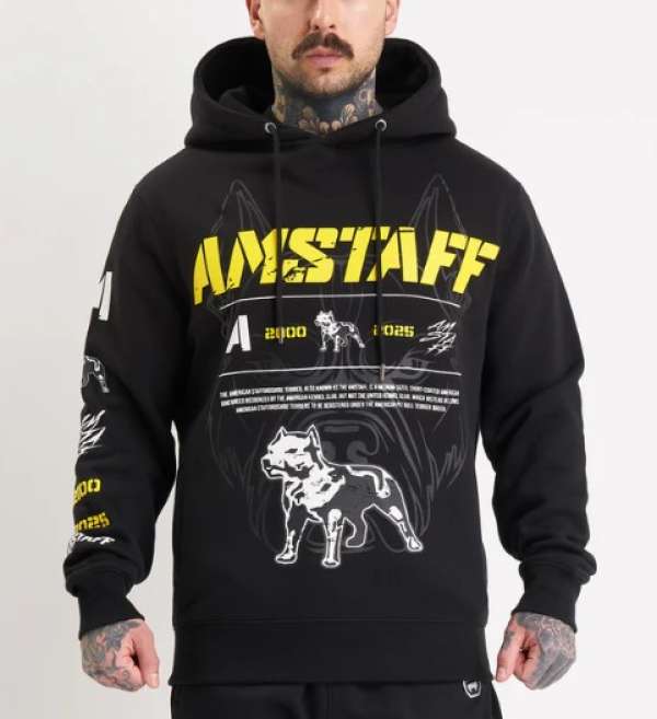 Amstaff Riven Hoodie Black