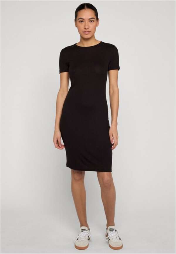 Urban Classics Ladies Basic Slim Fit T-Shirt Dress black