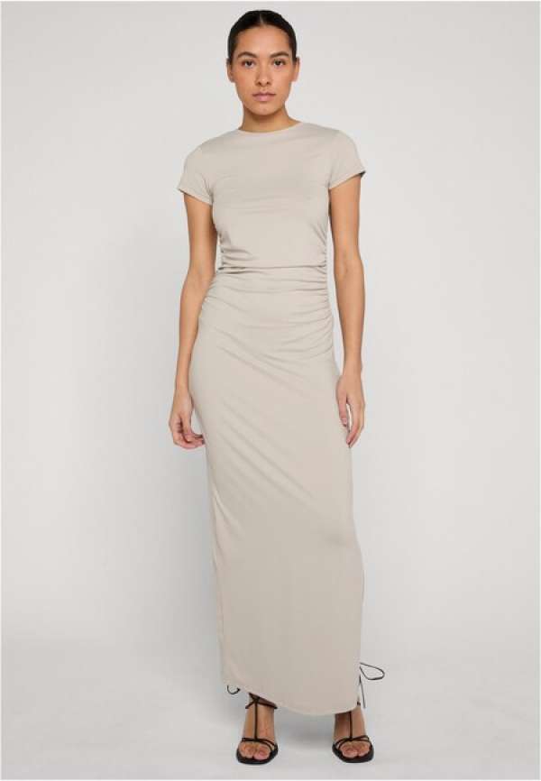 Urban Classics Ladies Long Stretch Jersey Dress cloud