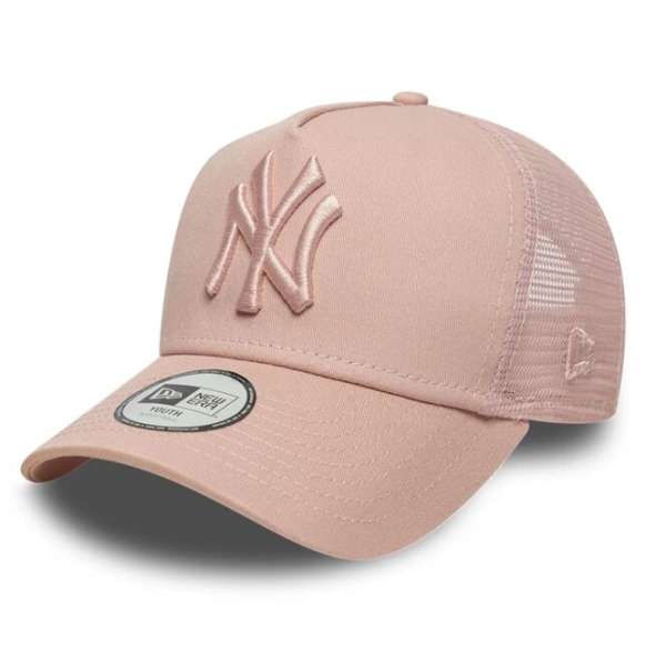 GYEREK SAPKA Kids NEW ERA 940K Af trucker MLB NY Yankees League essential Pink Cap