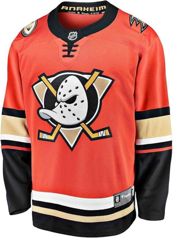 Fanatics NHL Breakaway Jersey Alternate Anaheim Ducks Orange