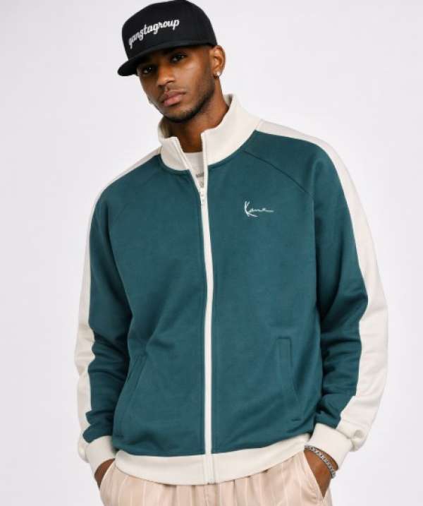 Karl Kani - Signature Sidestripe Pique Trackjacket green