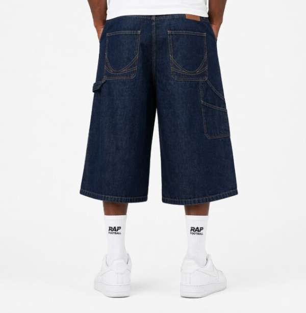 Bermuda Karl Kani OG Rinsed Relaxed Baggy Workwear Shorts Blue