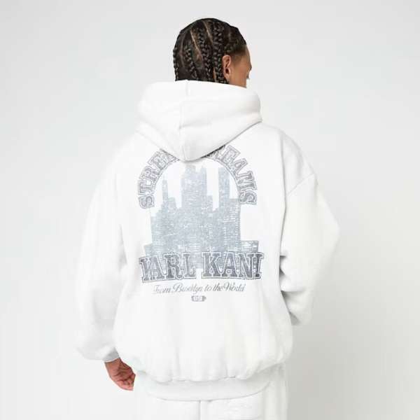 Karl Kani Sweatshirt Signature Oversized Zip Hoodie grey