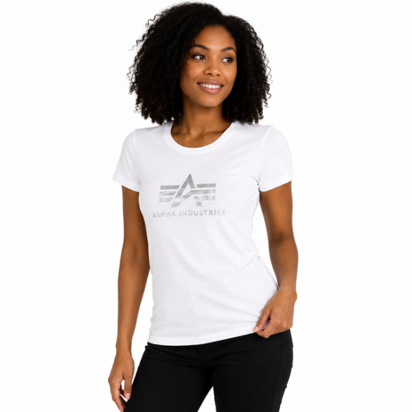 Alpha Industries WMNS Basic Tee White