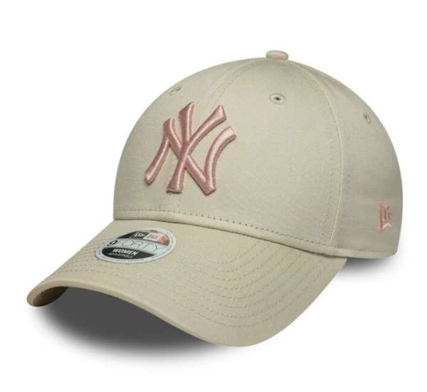 Női Sapka New Era 9Forty Womens MLB League Essential NY Yankees Light Beige Cap