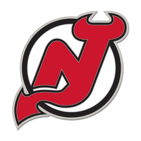 WinCraft NHL Enamel Pin Jewelry Card New Jersey Devils