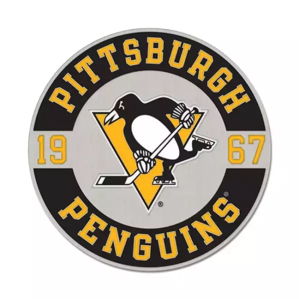 WinCraft NHL Enamel Pin Jewelry Card Penguin Pittsburgh