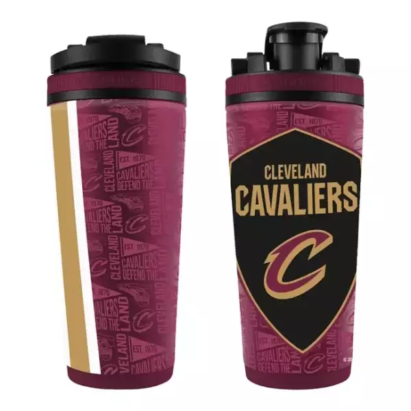 WinCraft NBA 26oz 4D Stainless Steel Ice Shaker Cleveland Cavaliers