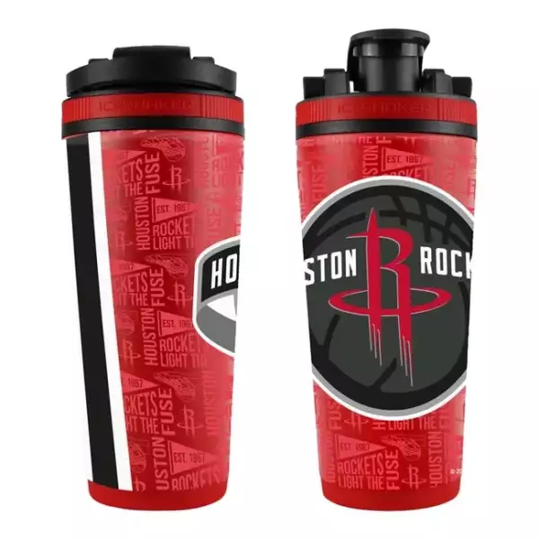 WinCraft NBA 26oz 4D Stainless Steel Ice Shaker Houston Rockets