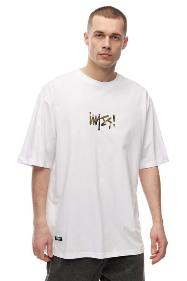Mass Denim Camo Sign T-shirt white