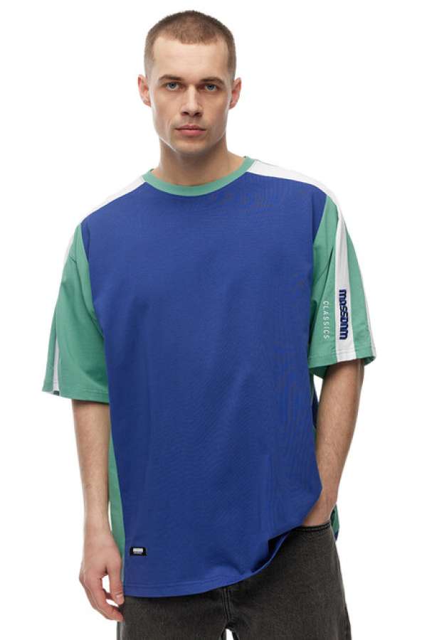 Mass Denim Contest T-shirt gree/royal/white