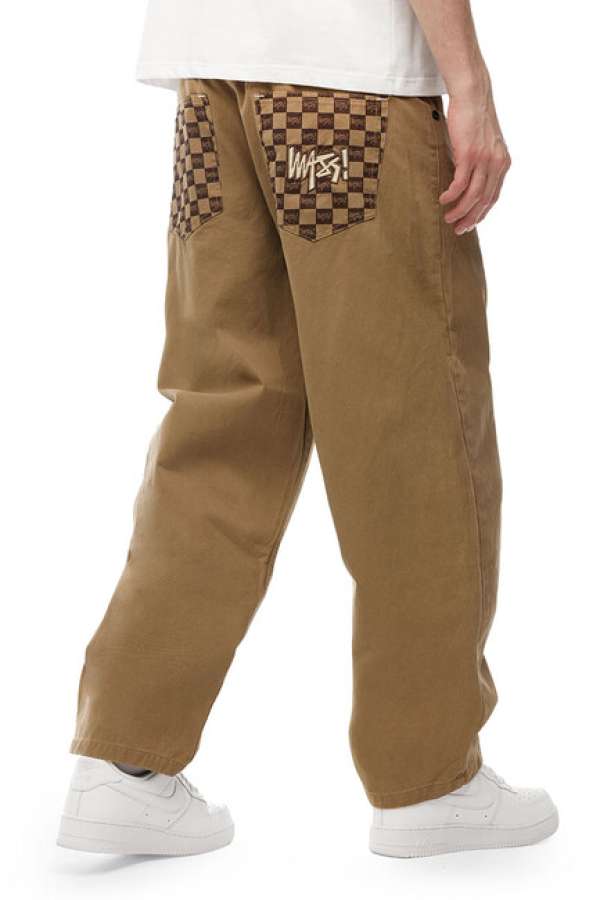 Mass Denim Higher Pants Extra Baggy Fit beige