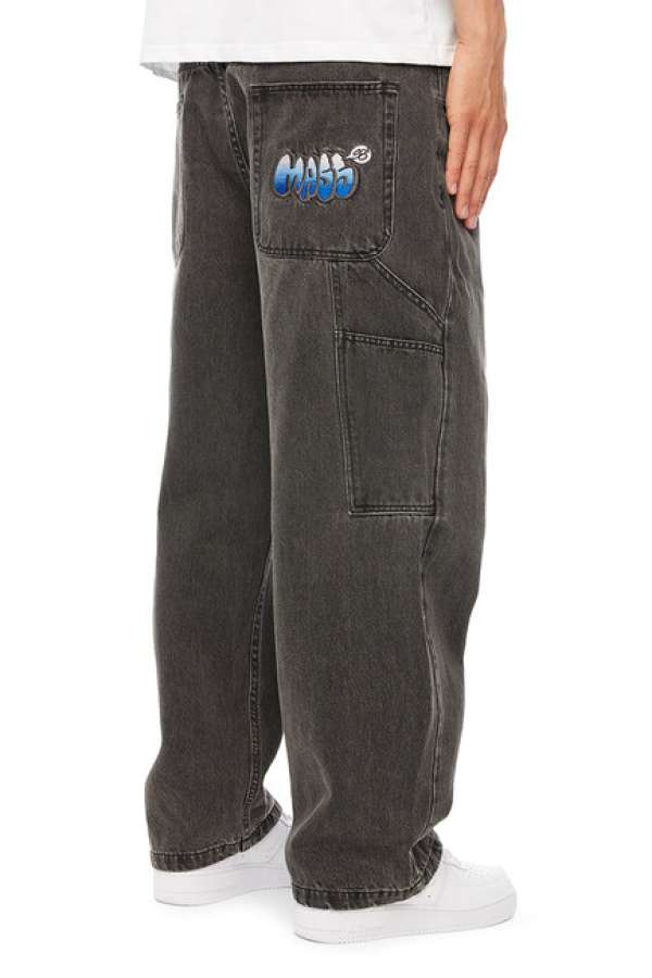 Mass Denim Wall Jeans Extra Baggy Fit black washed