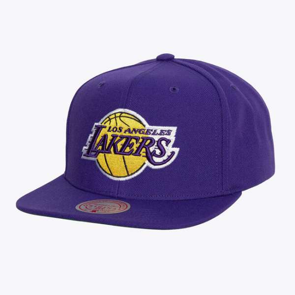 Mitchell & Ness NBA Conference Patch Snapback Los Angeles Lakres purple