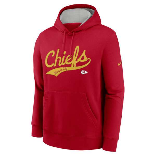 Nike Men's NFL Kansas City Chiefs Nike Club Fleece Pullover Hoodie red