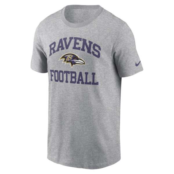 Nike NFL Baltimore Ravens Nike SS Club Crew Tee Dark Grey Heather