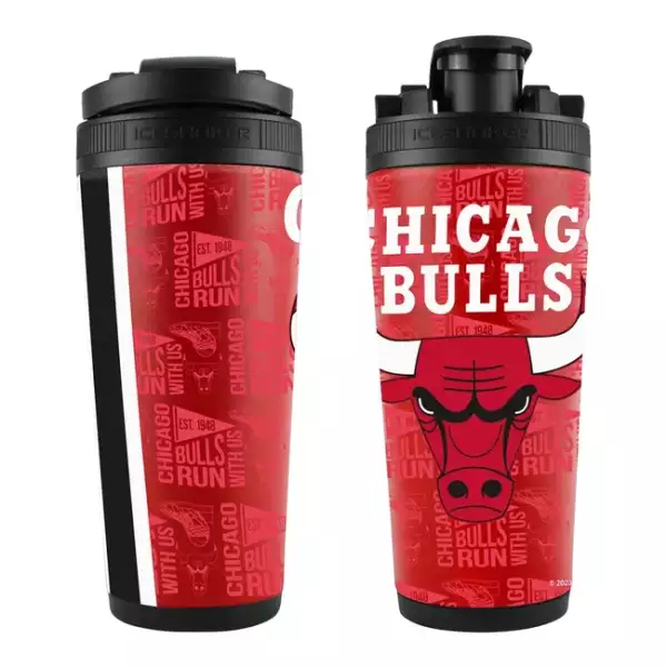 WinCraft NBA 26oz 4D Stainless Steel Ice Shaker Chicago Bulls