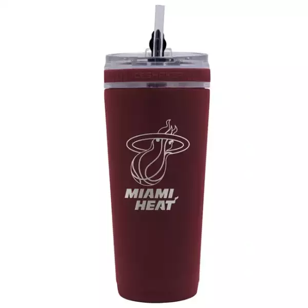 WinCraft NBA 26oz 4D Stainless Steel Ice Shaker Miami Heat