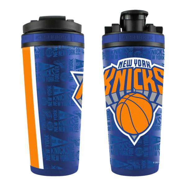 WinCraft NBA 26oz 4D Stainless Steel Ice Shaker New York Knicks