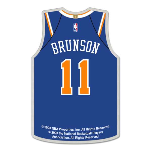 WinCraft NBA Collector Pin Jewelry Card Jalen Brunson New York Knicks