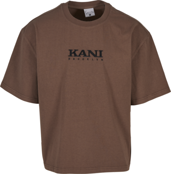 Retro Stencil Boxy T-Shirt brown
