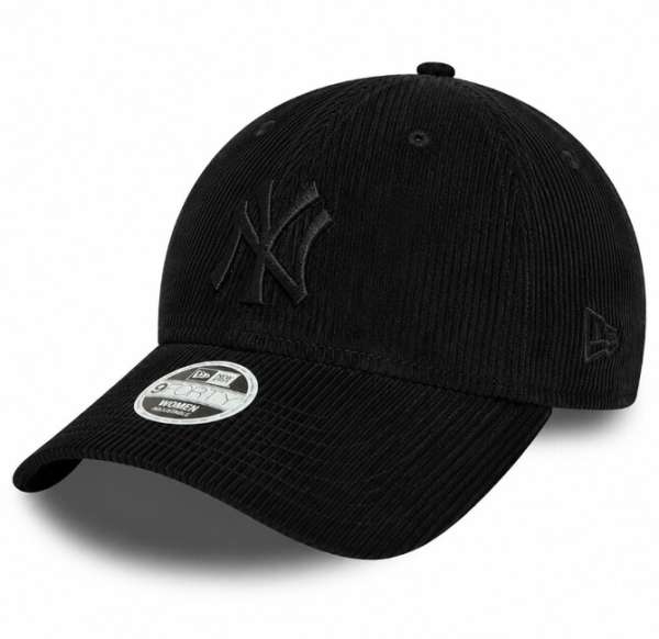 Női Sapka New Era 9Forty Womens MLB Cord NY Yankees Black Cap