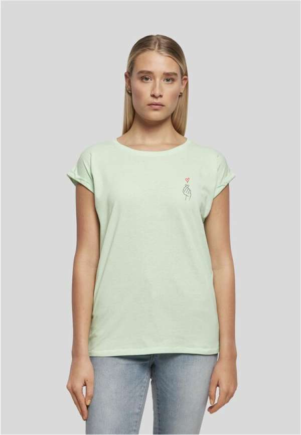 Urban Classics K-Heart Shoulder Tee neo mint
