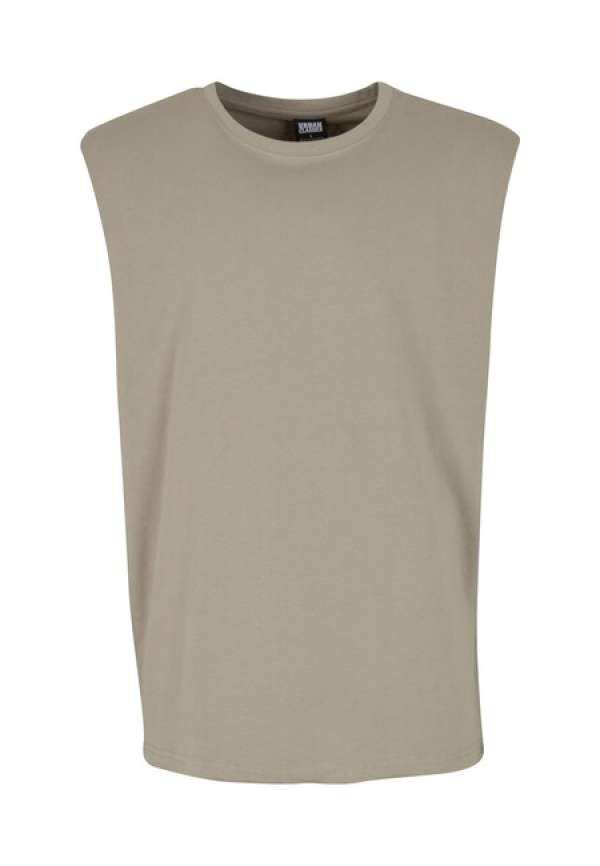 Urban Classics Open Edge Sleeveless Tee paleolive