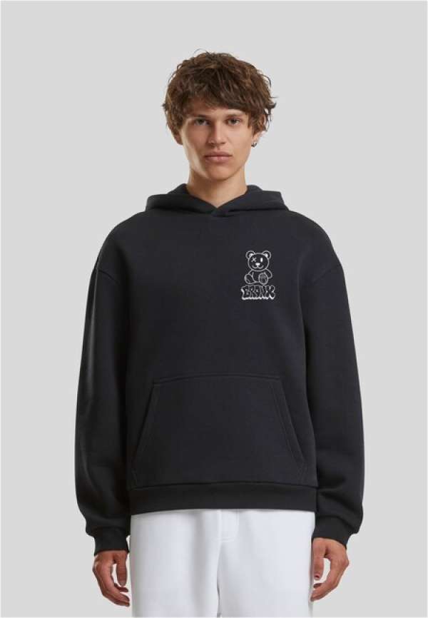 Mr. Tee Bronx Bear EMV Fluffy Hoody black