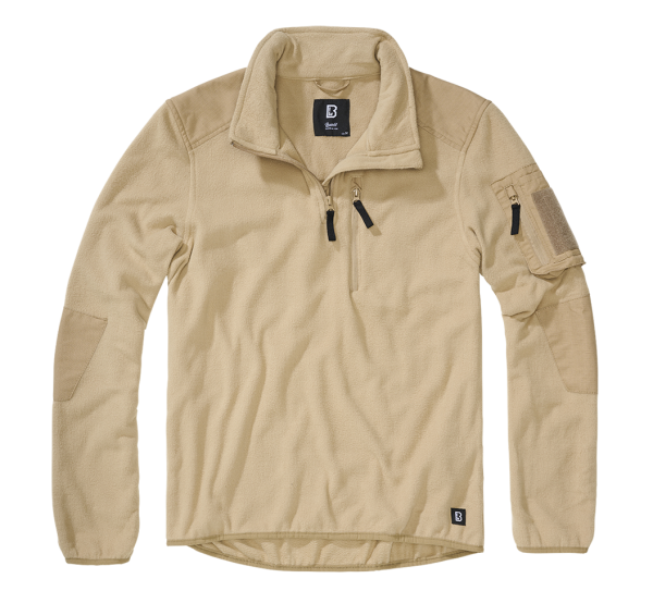 Brandit Fleece Troyer Ripstop camel