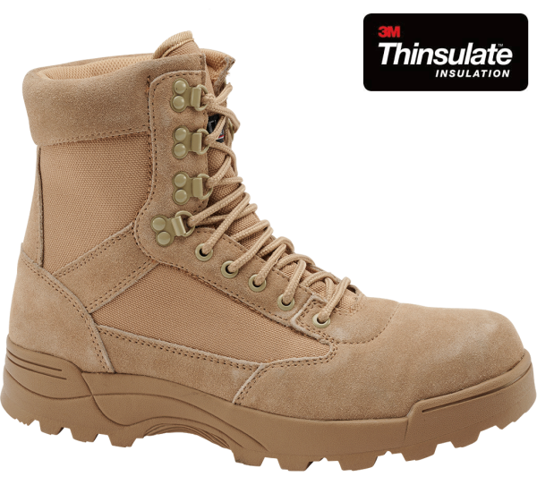 Brandit 9 Eyelet Tactical Boots camel