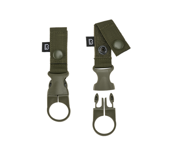 Brandit Belt and Molle Loop Bottle Holder 2 Pack olive