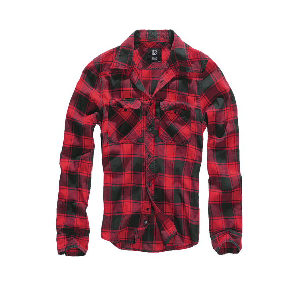 Brandit Check Shirt Long Sleeve red/black