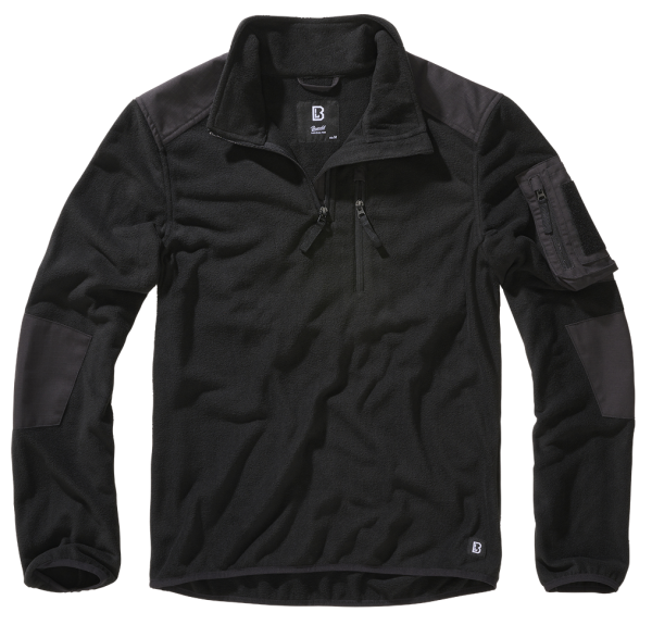 Brandit Fleece Troyer Ripstop black
