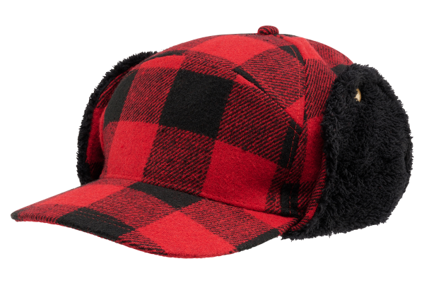Brandit Lumberjack Winter Cap red/black