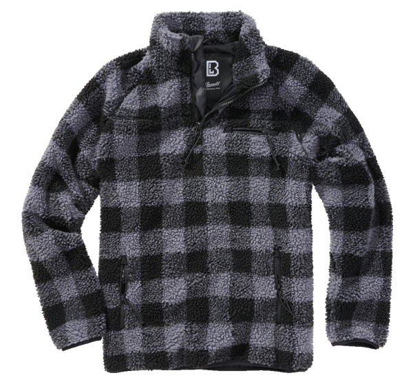 Brandit Teddyfleece Troyer black/grey