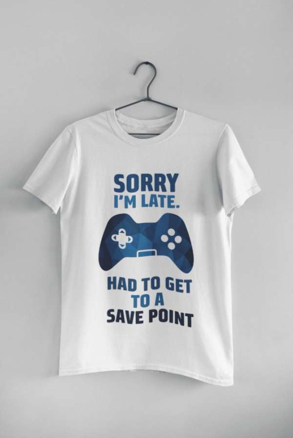 Had to get to a save point fehér póló