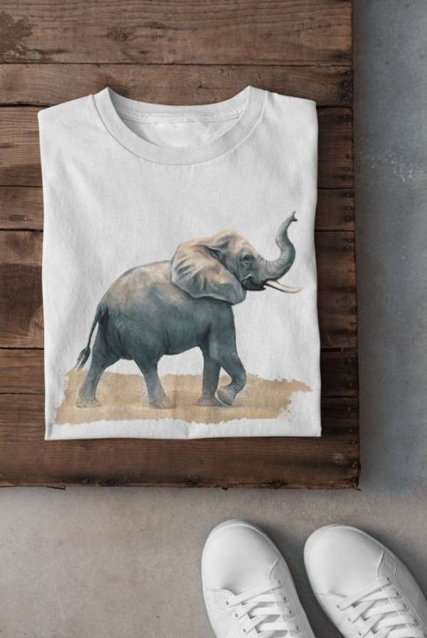 Elefánt fehér póló