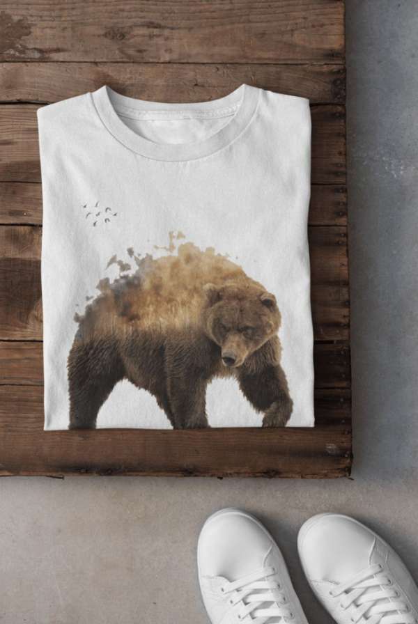 Forest fire in the bear fehér póló