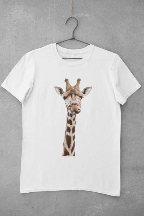 Giraffe smile fehér póló