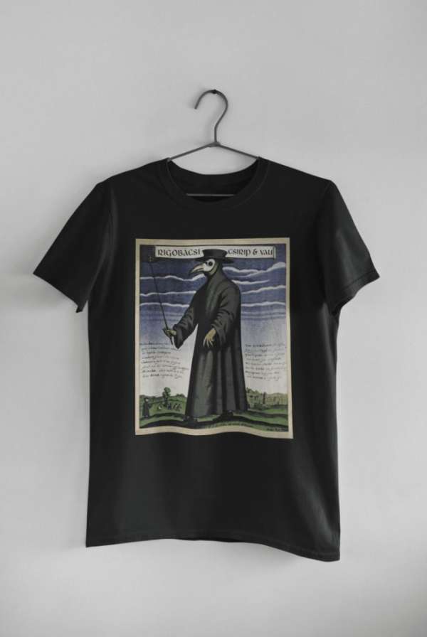 Rigóbácsi fekete póló