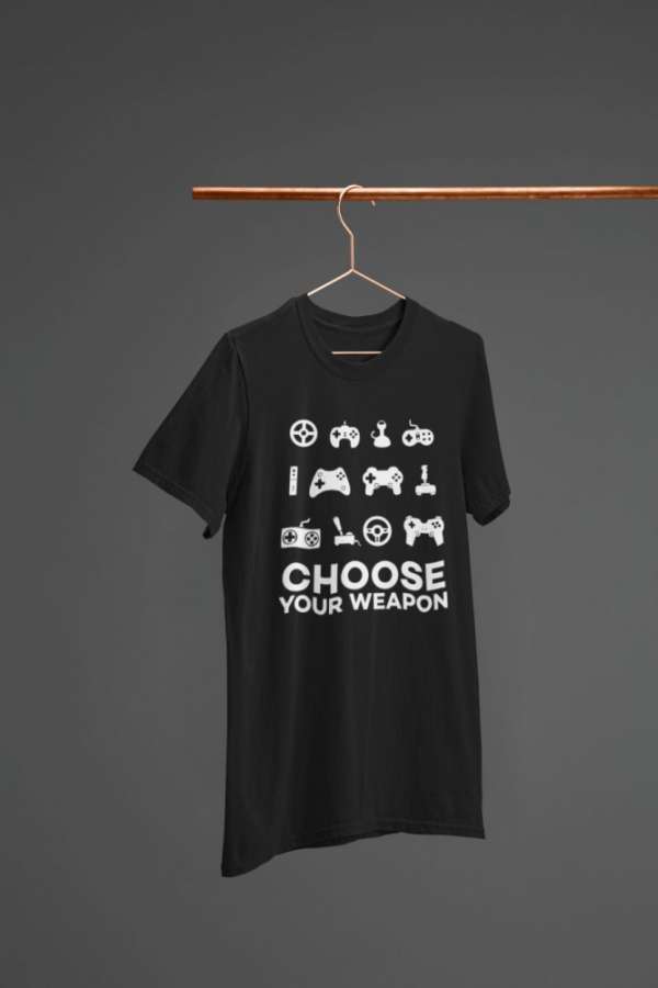 Choose your weapon fekete póló