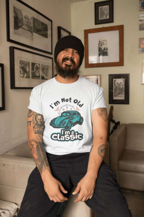 I'm not old, I'ma classic VW fehér póló