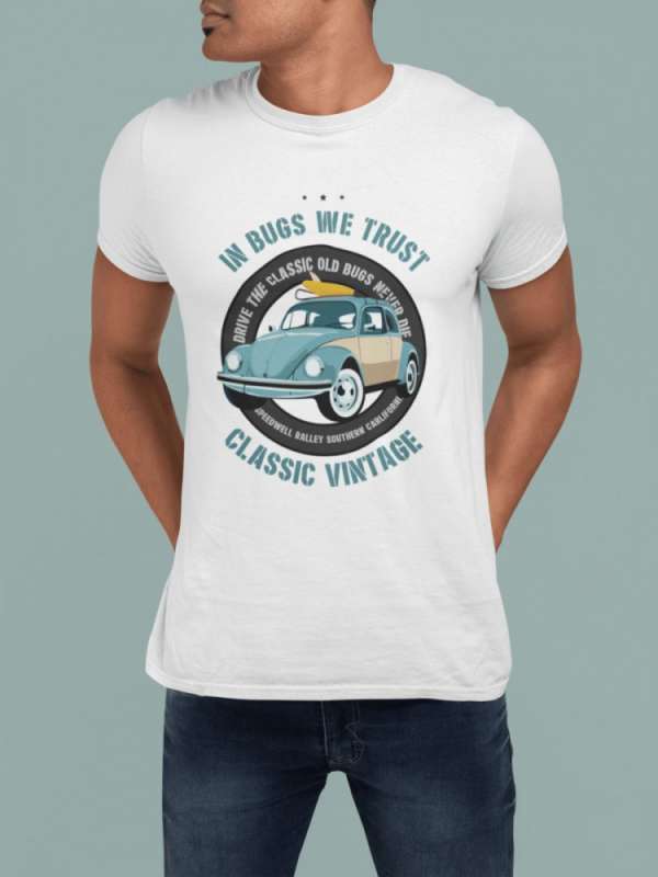 In bugs we trust VW fehér póló