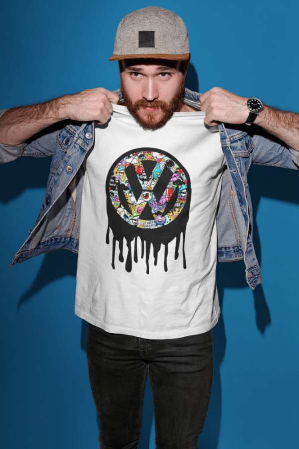 VW logo fehér póló