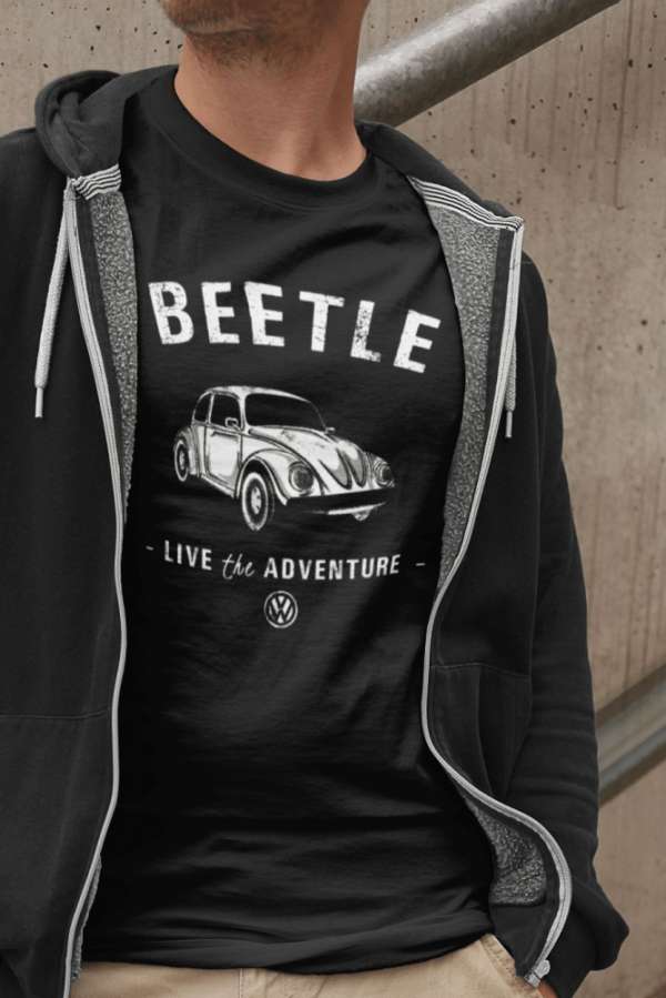 BEETLE VW fekete póló