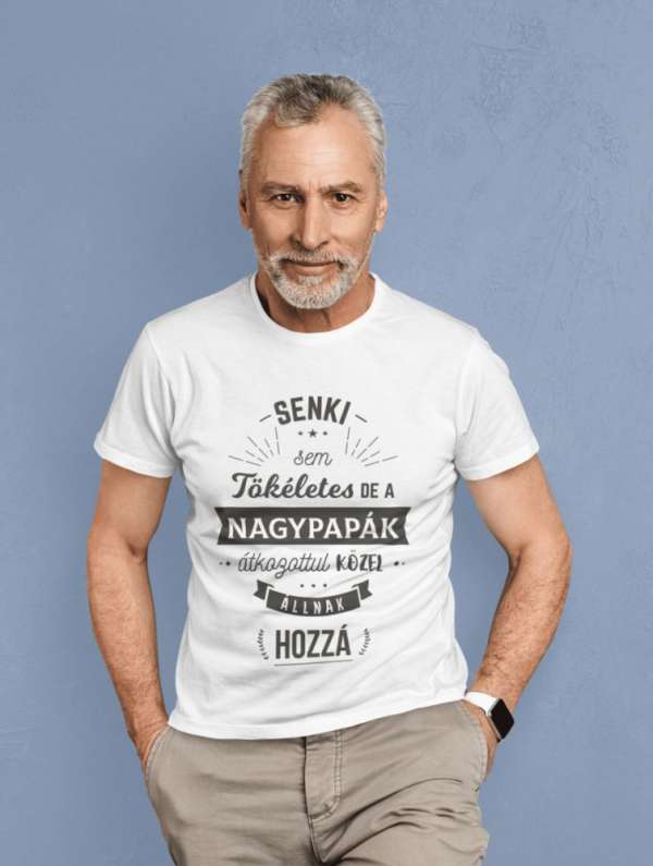 Tökéletes nagypapa fehér póló