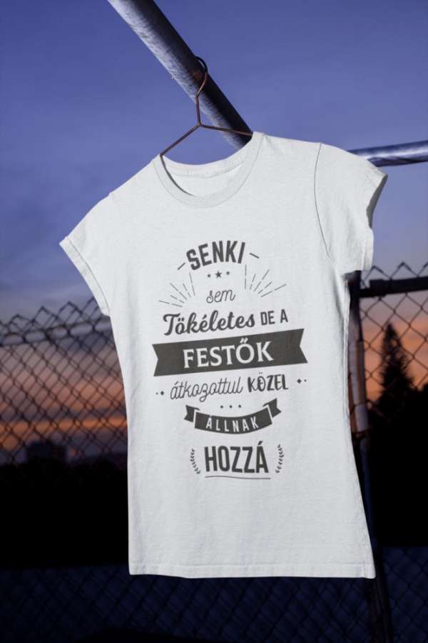 Festő fehér póló